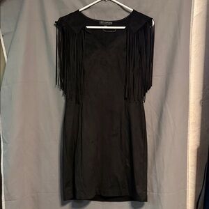 IDYLLWIND WOMEN'S LADY BIRD FAUX SUEDE MINI DRESS